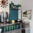 JIS Ladder Rail JIS Sussex Cinder Horizontal Stainless Steel Heated Towel Rail Central Heating / Polished Chrome