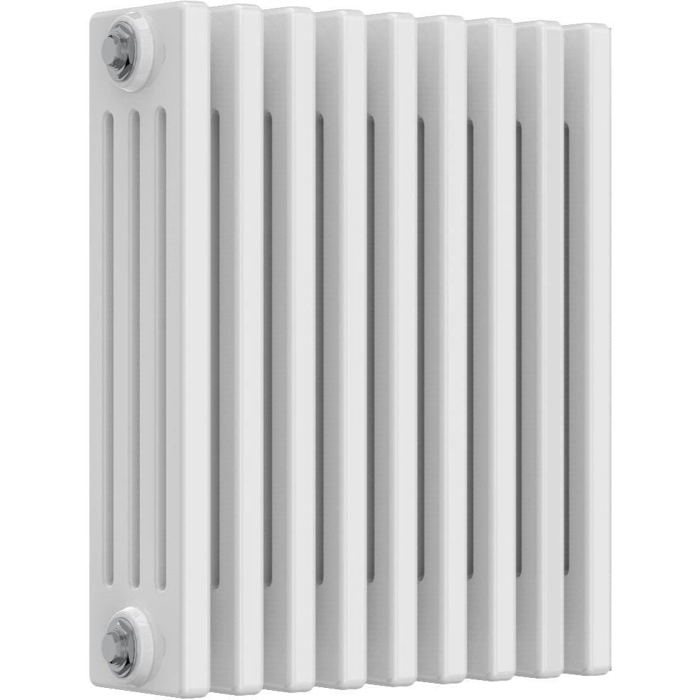 Aquarius Bathrooms Column Radiator Aquarius Foundry Horizontal 4 Column Radiator in White 500mm x 425mm