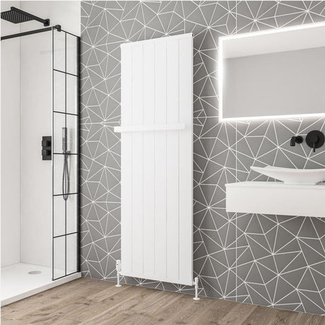Eastbrook Panel Radiator Eastbrook Kingswood Slimline Vertical Aluminium Radiator 1800 x 610mm / Matt White