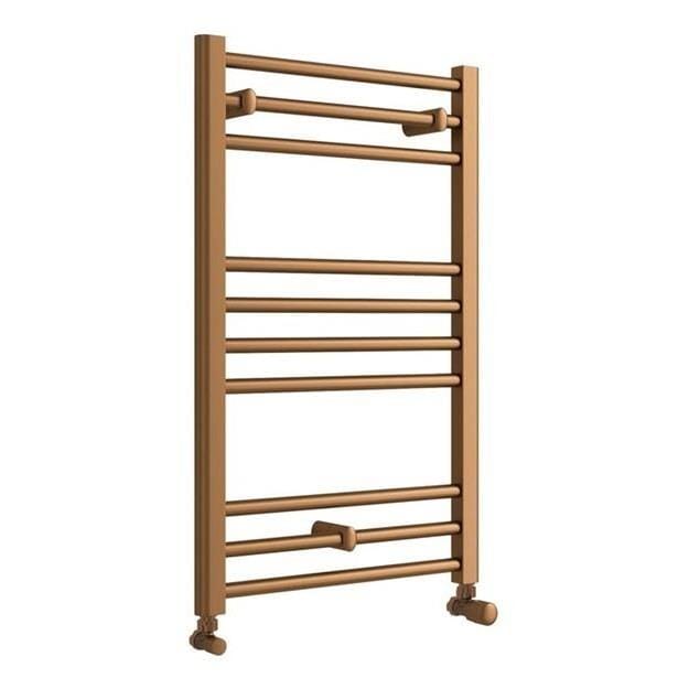 Aquarius Bathrooms Ladder Rail Aquarius Zanelli Towel Radiator in Brushed Bronze 800 x 500mm