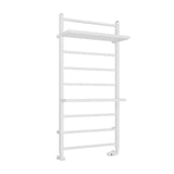 Eastbrook Designer Towel Radiator Eastbrook Launton Straight Vertical Heated Towel Rail in Matt White 1200 x 600 / Central Heating