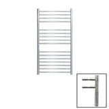 JIS Ladder Rail JIS Sussex Steyning Vertical Stainless Steel Heated Towel Rail 1000 x 520mm / Electric Only with Cylindrical Adjustable Element / Polished Chrome