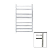 JIS Ladder Rail JIS Sussex Steyning Vertical Stainless Steel Heated Towel Rail 1000 x 620mm / Electric Only with Cylindrical Adjustable Element / Polished Chrome