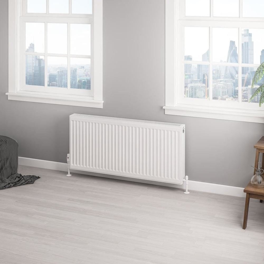 Aquarius Bathrooms Type 22 Aquarius Type 22 Compact Panel Radiator in Gloss White