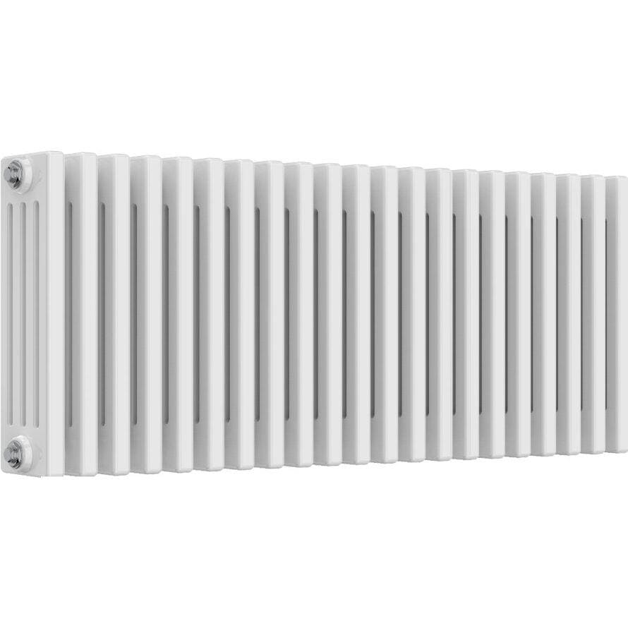 Aquarius Bathrooms Column Radiator Aquarius Foundry Horizontal 4 Column Radiator in White 400mm x 965mm