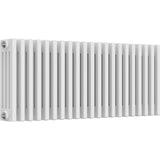 Aquarius Bathrooms Column Radiator Aquarius Foundry Horizontal 4 Column Radiator in White 400mm x 965mm