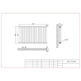 Aquarius Bathrooms Column Radiator Aquarius Athens Horizontal Double Column Radiator