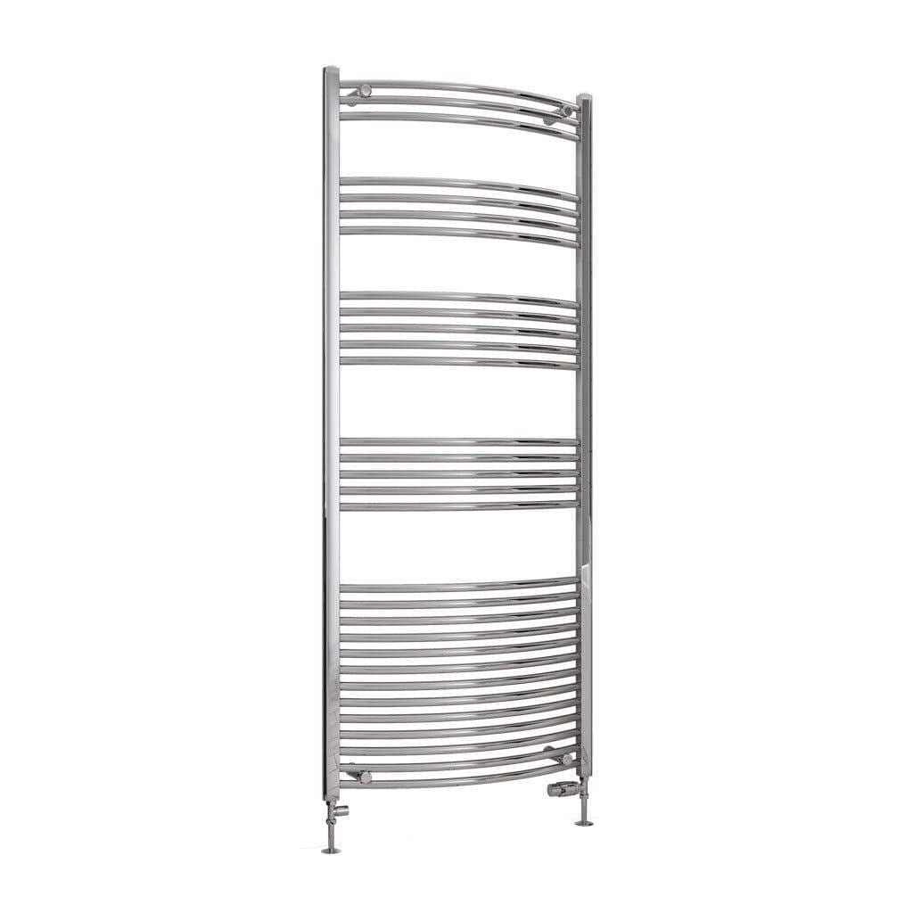 Eastbrook Wendover Curved Vertical Heated Towel Rail in White