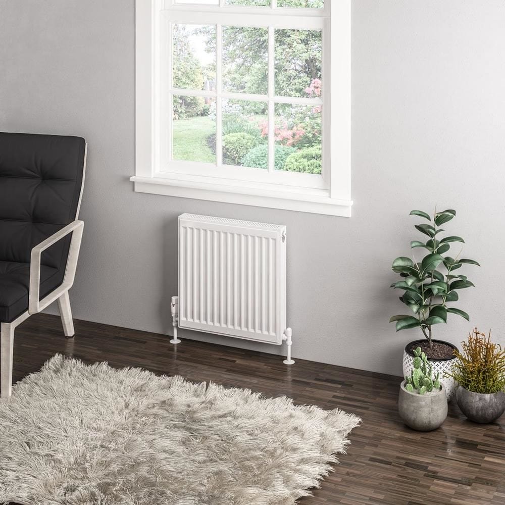 Aquarius Bathrooms Type 11 Aquarius Type 11 Compact Panel Radiator In Gloss White 500 x 500mm