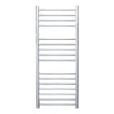 JIS Ladder Rail JIS Sussex Steyning Vertical Stainless Steel Heated Towel Rail 1000 x 400mm / Central Heating / Polished Chrome