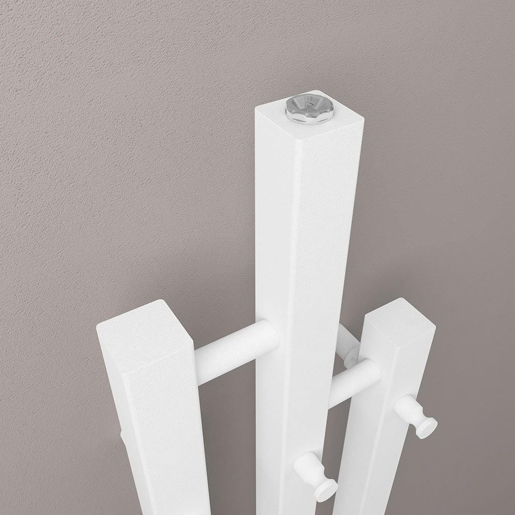 Eastbrook Conwy Vertical Designer Radiator - 1200 x 220mm - Matt White