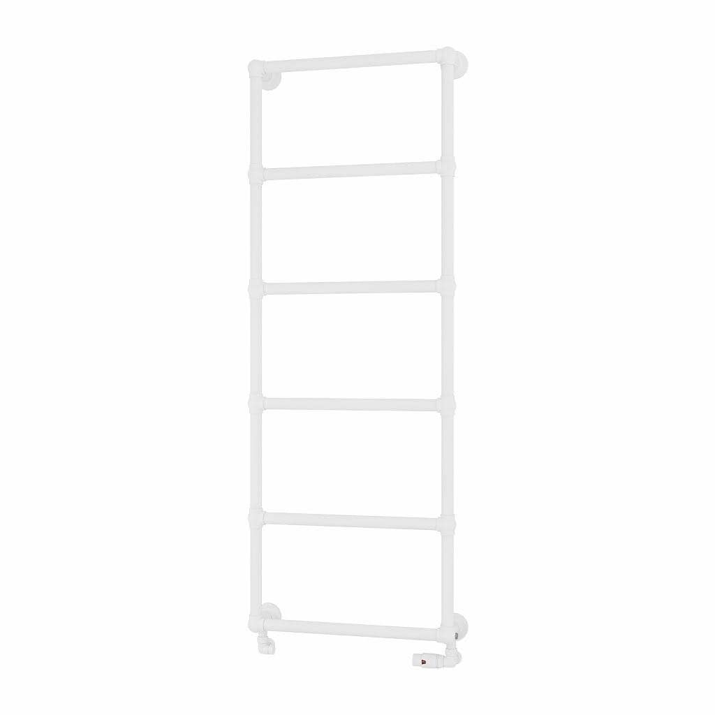Eastbrook Traditional Towel Rail Eastbrook Stour Vertical Traditional Heated Towel Rail in Matt White 1550 x 600 / Electric Only