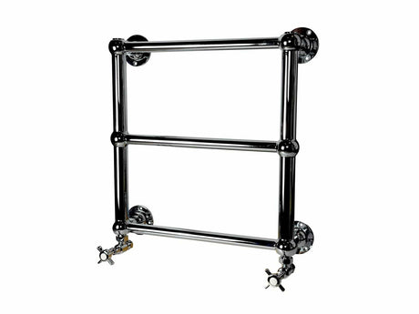 Imperial Traditional Towel Rail Imperial Lund Traditional Wall Mounted Heated Towel Rail in Polished Nickel 480 x 480