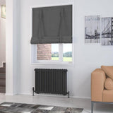 Eastbrook Rivassa Traditional 2 Column Radiator in Matt Black