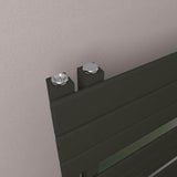 Eastbrook Designer Towel Radiator Eastbrook Helmsley Straight Vertical Designer Towel Rail in Matt Black