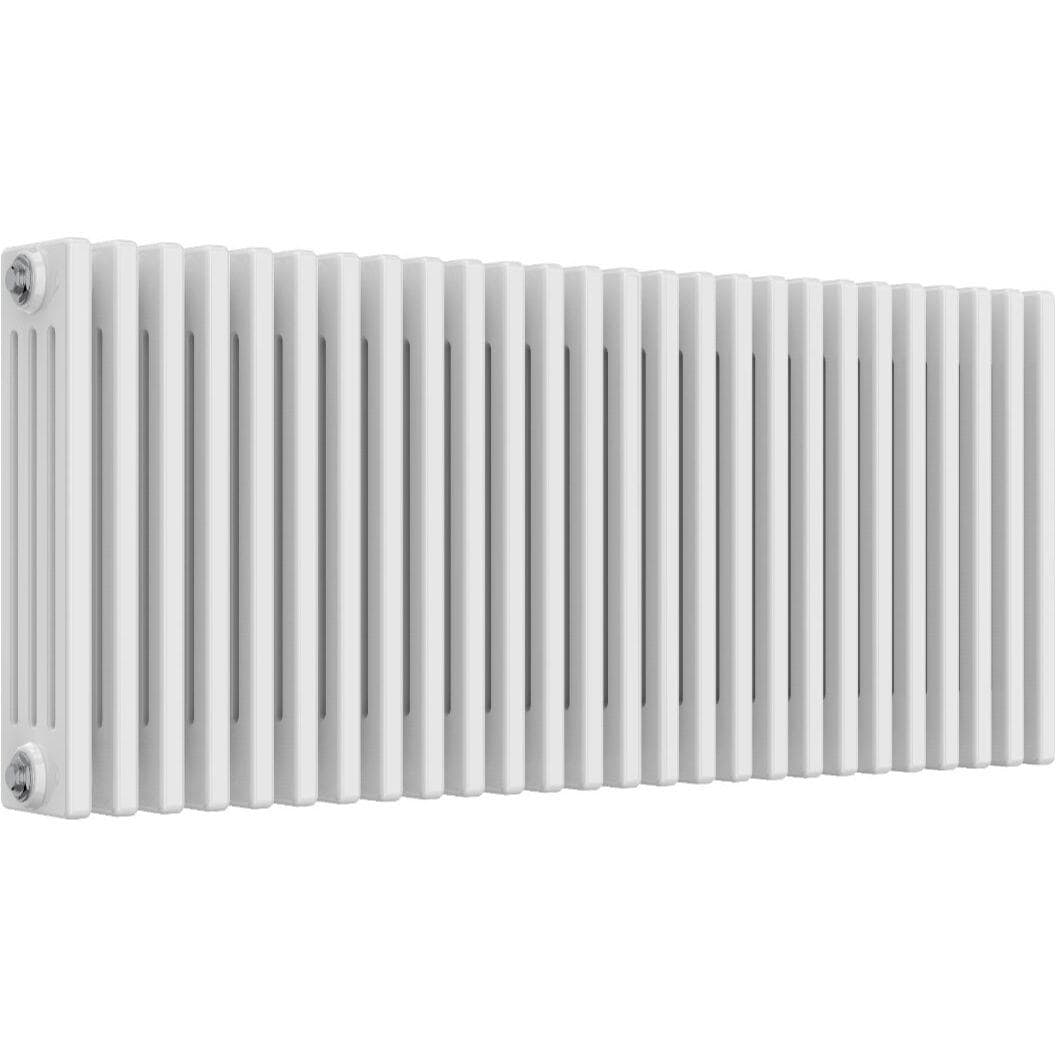 Aquarius Bathrooms Column Radiator Aquarius Foundry Horizontal 4 Column Radiator in White 500mm x 1190mm