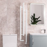 Eastbrook Designer Towel Radiators Eastbrook Portchester Vertical Designer Radiator in Matt White