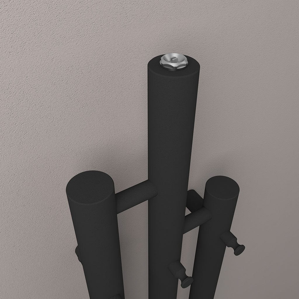 Eastbrook Designer Towel Radiators Eastbrook Portchester Vertical Designer Radiator in Matt Black