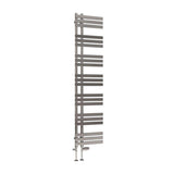 Eastbrook Designer Towel Radiator Eastbrook Leonardo Straight Vertical Heated Towel Rail in Chrome 1800 x 400mm / Dual Fuel