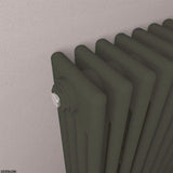 Eastbrook Column Radiator Eastbrook Rivassa Traditional 4 Column Radiator in Matt Black