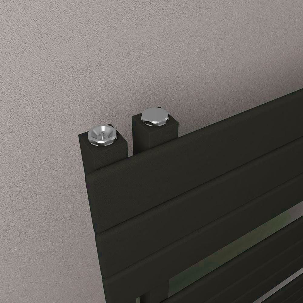 Eastbrook Designer Towel Radiator Eastbrook Helmsley Straight Vertical Designer Towel Rail in Matt Black