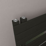 Eastbrook Designer Towel Radiator Eastbrook Helmsley Straight Vertical Designer Towel Rail in Matt Black