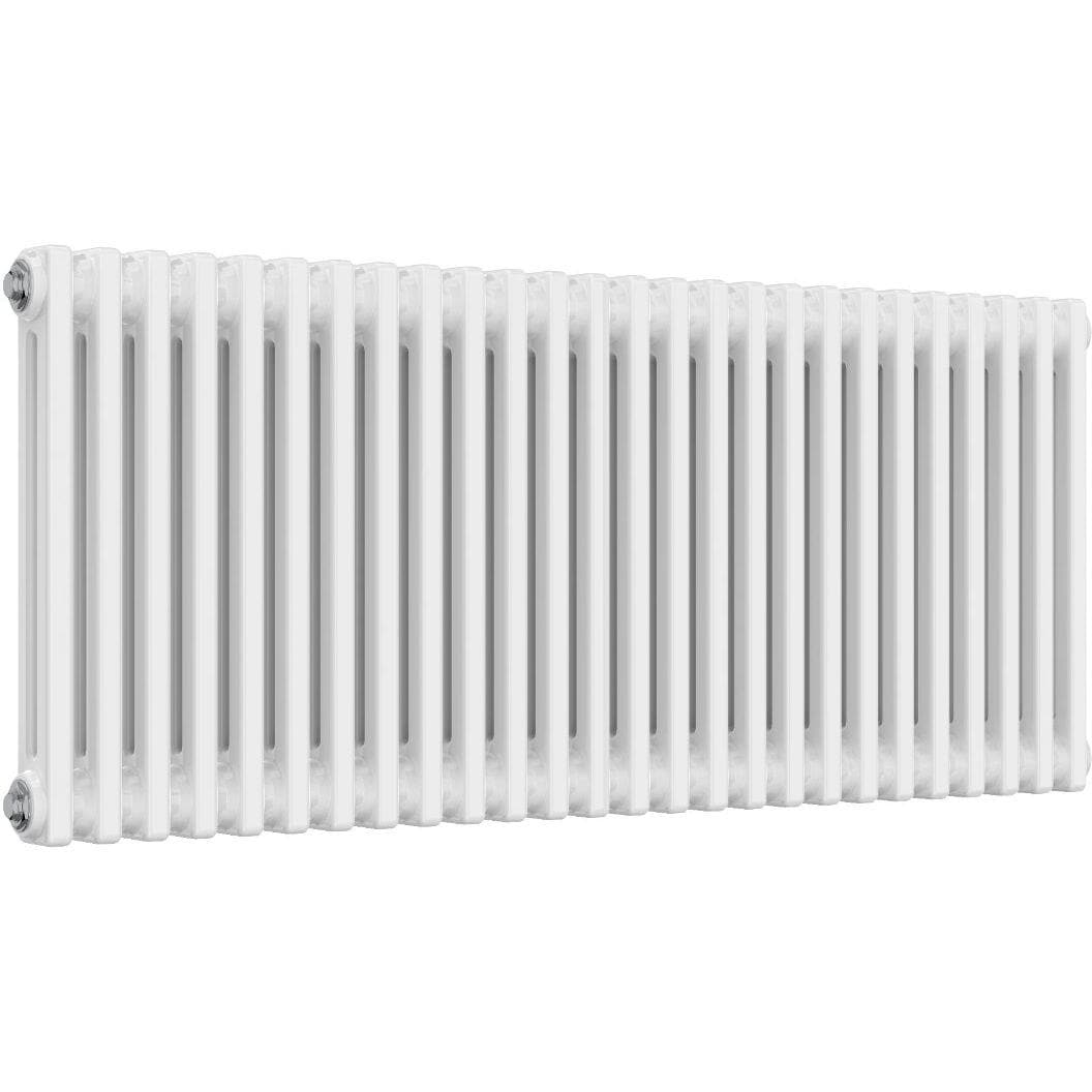 Aquarius Bathrooms Column Radiator Aquarius Foundry Horizontal 2 Column Radiator in White 500mm x 1190mm