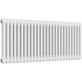 Aquarius Bathrooms Column Radiator Aquarius Foundry Horizontal 2 Column Radiator in White 500mm x 1190mm