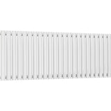 Aquarius Bathrooms Column Radiator Aquarius Athens Single Horizontal Column Radiator in White 600 x1440mm