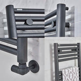 Tissino Ladder Rails Tissino Hugo2 Designer Towel Radiator in Anthracite