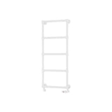Eastbrook Traditional Towel Rail Eastbrook Stour Vertical Traditional Heated Towel Rail in Matt White 1195 x 500 / Dual Fuel