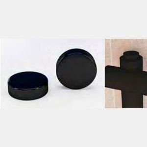 Eastbrook Round Vent Caps Pair - Black - 101.0005