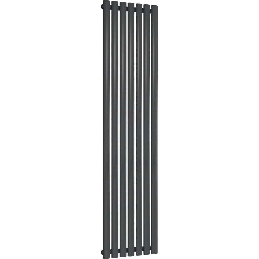 Aquarius Bathrooms Column Radiator Aquarius Athens Single Vertical Column Radiator in Anthracite 1800 x420mm