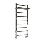 Eastbrook Designer Towel Radiator Eastbrook Launton Straight Vertical Heated Towel Rail in Chrome 1200 x 500 / Electric Only