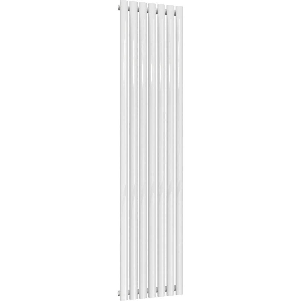 Aquarius Bathrooms Column Radiator Aquarius Athens Single Vertical Column Radiator in White 1800 x420mm
