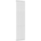 Aquarius Bathrooms Column Radiator Aquarius Athens Single Vertical Column Radiator in White 1800 x420mm