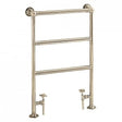 Heritage Traditional Towel Radiators Heritage Portland Traditional Heated Towel Rail - Floor Mounted - 850 x 575 - Vintage Gold - AHA76