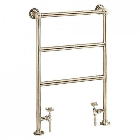 Heritage Traditional Towel Radiators Heritage Portland Traditional Heated Towel Rail - Floor Mounted - 850 x 575 - Vintage Gold - AHA76