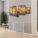 Eastbrook Designer Towel Radiator Eastbrook Murano Horizontal Designer Radiator in Gloss White 600 x 800mm