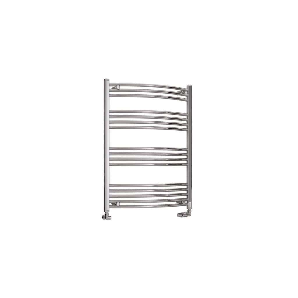 Eastbrook Wendover Curved Vertical Heated Towel Rail in White
