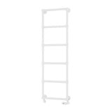 Eastbrook Traditional Towel Rail Eastbrook Stour Vertical Traditional Heated Towel Rail in Matt White 1550 x 500 / Dual Fuel