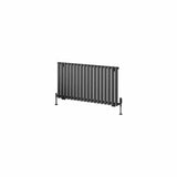 Eastbrook Panel Radiator Eastbrook Tunstall Straight Horizontal Designer Radiator in Matt Anthracite