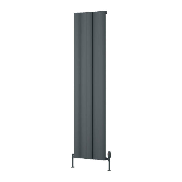 Reina Panel Radiator Reina Gio Aluminium Vertical Single Panel Central Heating Designer Radiator 1800 x 470mm / Anthracite