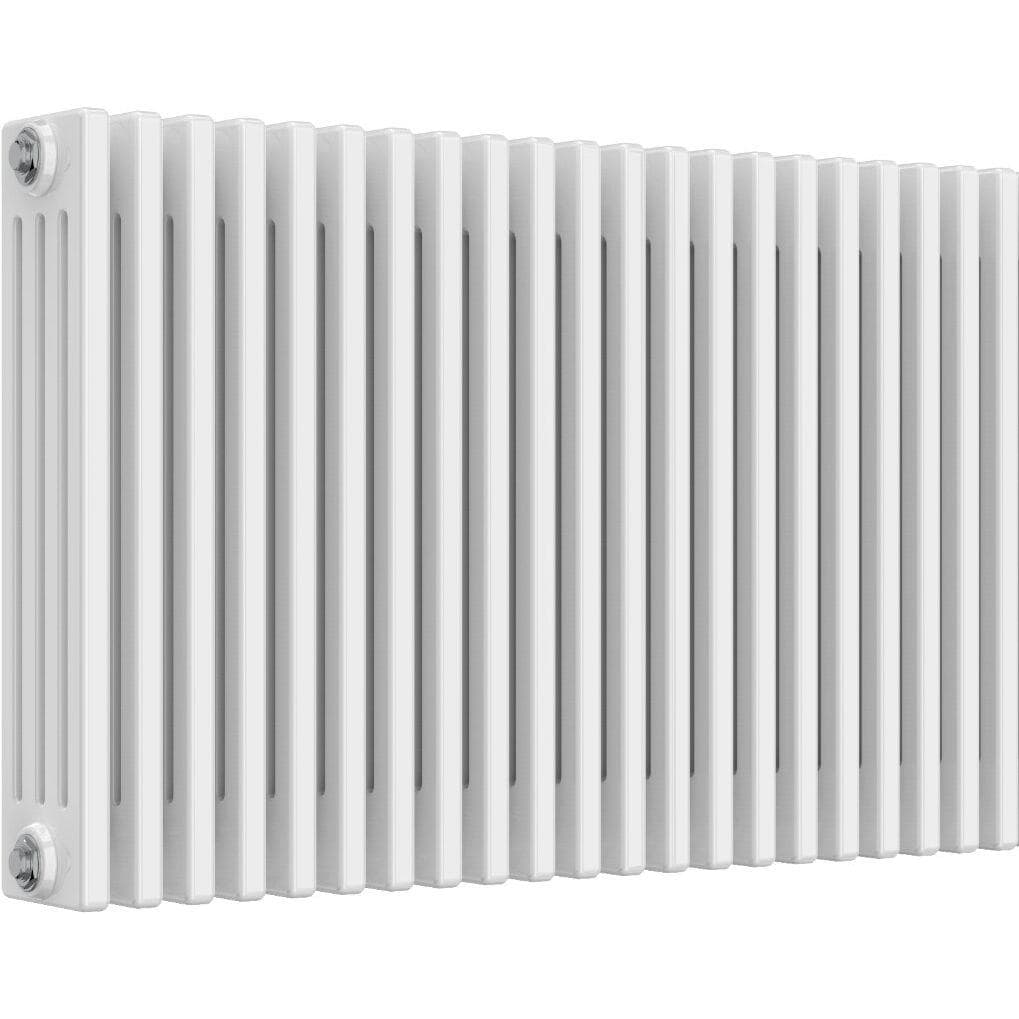 Aquarius Bathrooms Column Radiator Aquarius Foundry Horizontal 4 Column Radiator in White 600mm x 965mm