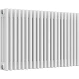 Aquarius Bathrooms Column Radiator Aquarius Foundry Horizontal 4 Column Radiator in White 600mm x 965mm