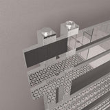 Eastbrook Ladder Rail Eastbrook Hurley Vertical Straight Heated Towel Rail - 800 x 600mm -  Chrome