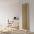 Reina Panel Radiator Reina Albano Central Heating Vertical Designer Radiator Brass / 1800 x 510mm
