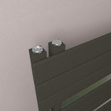 Eastbrook Designer Towel Radiator Eastbrook Helmsley Straight Vertical Designer Towel Rail in Matt Black