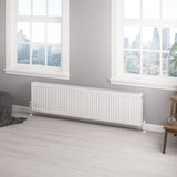 Aquarius Bathrooms Type 22 Aquarius Type 22 Compact Panel Radiator in Gloss White
