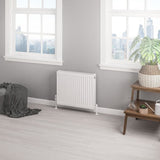 Aquarius Bathrooms Type 22 Aquarius Type 22 Compact Panel Radiator in Gloss White 500 x 600mm